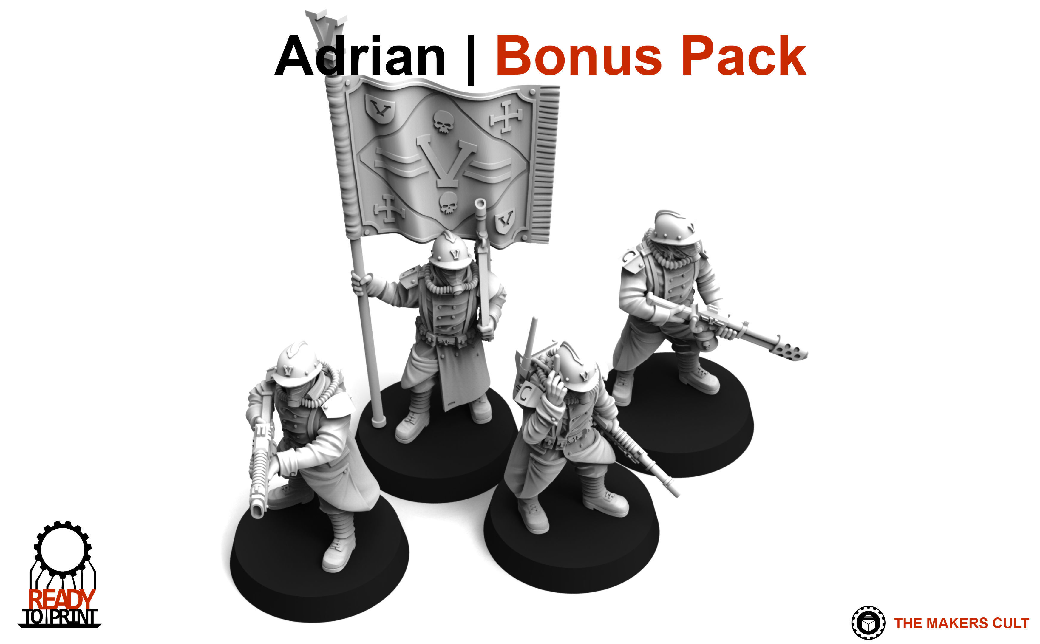 Valour Korps - Company Command 3D print model_2