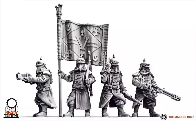 Valour Korps - Company Command 3D print model