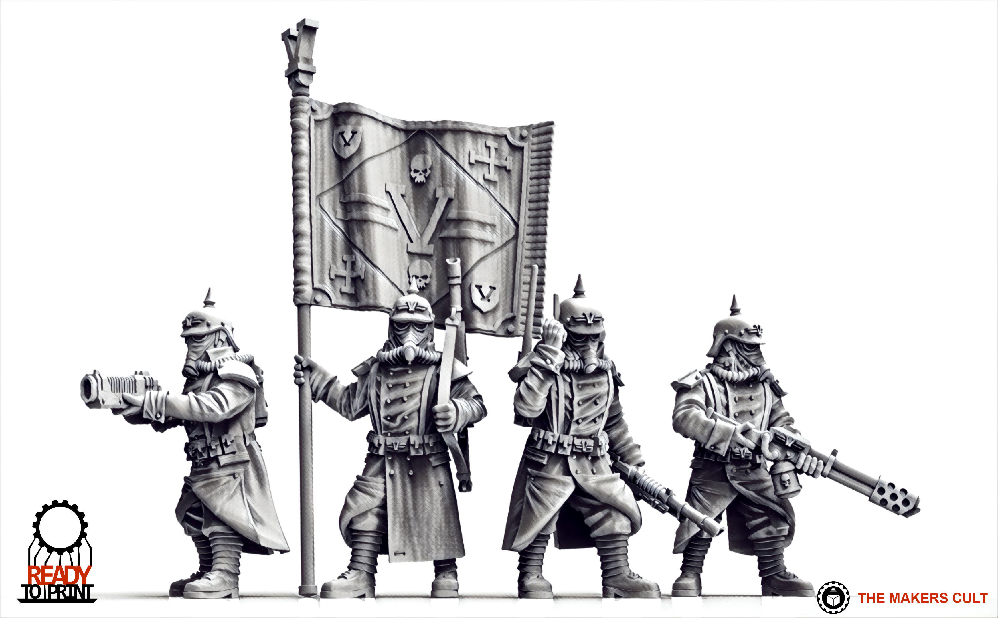 Valour Korps - Company Command 3D print model_0
