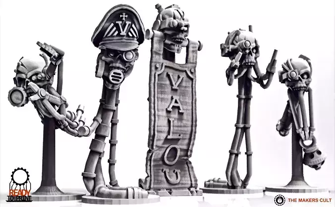 Valour Korps - Skull Bots 3D print model