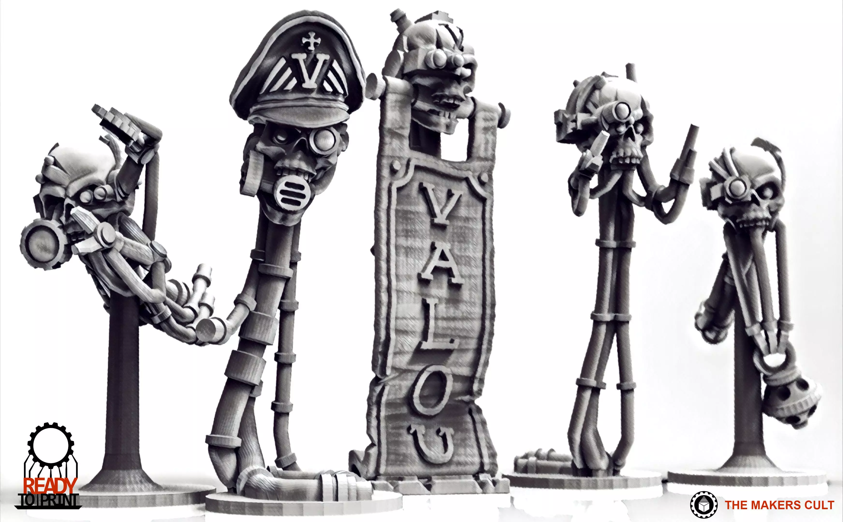 Valour Korps - Skull Bots 3D print model_0
