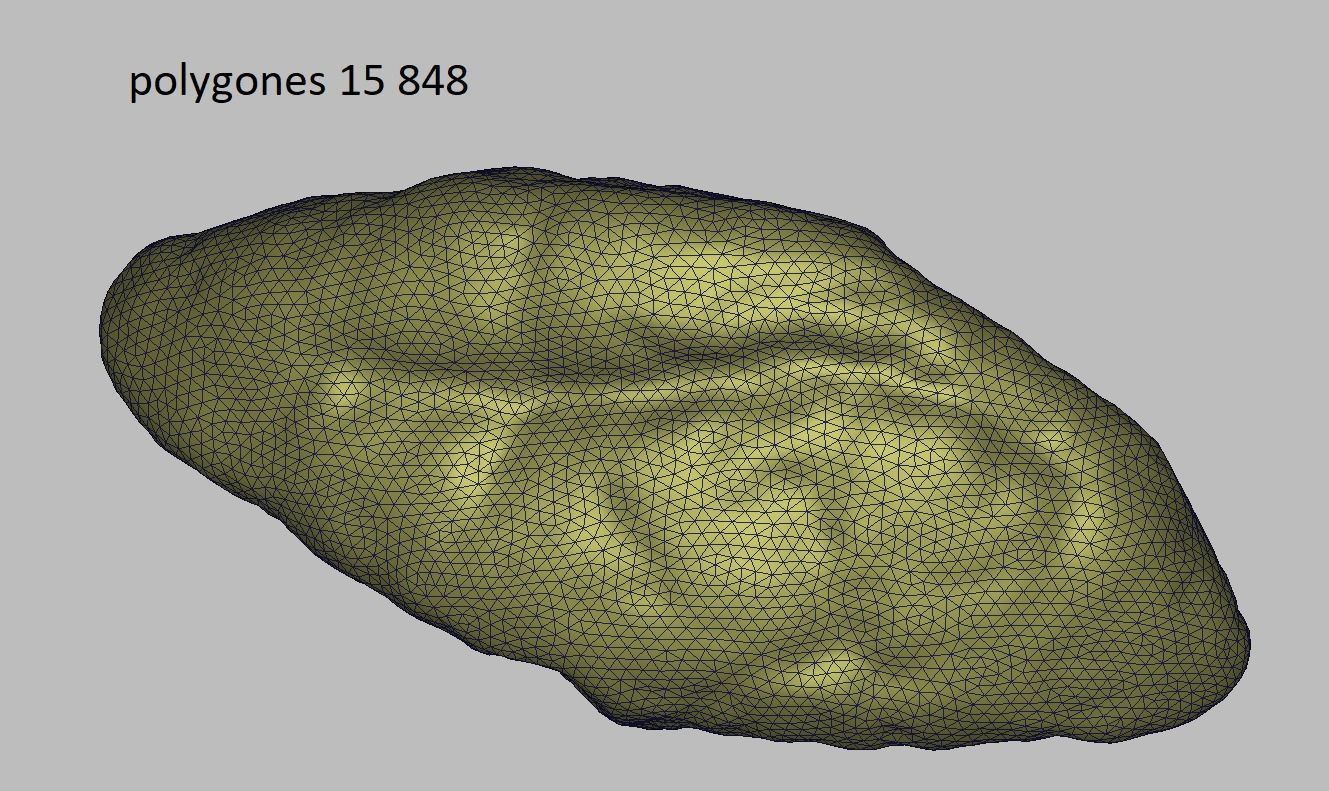 Croissant Low-poly 3D model_6