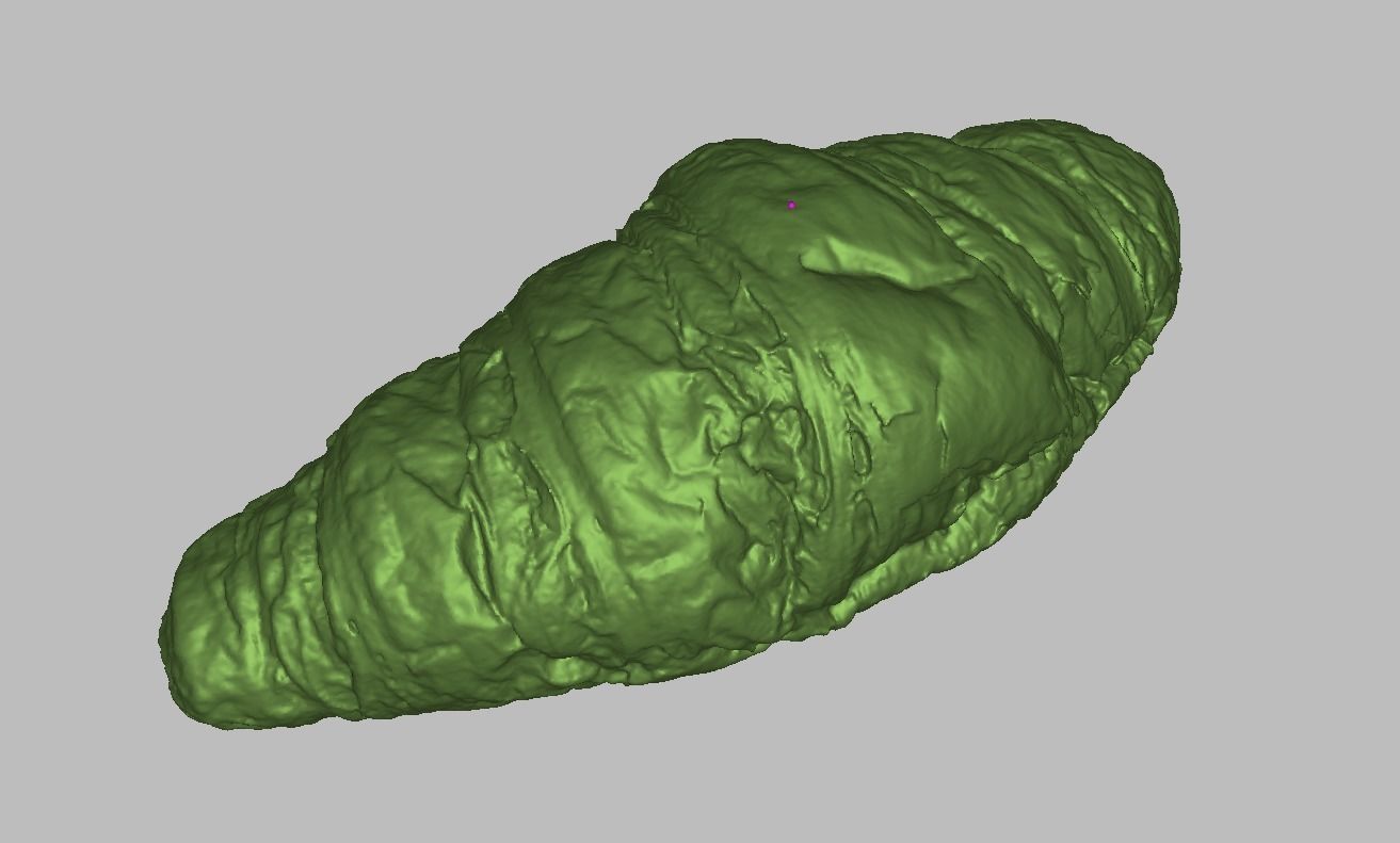 Croissant Low-poly 3D model_3