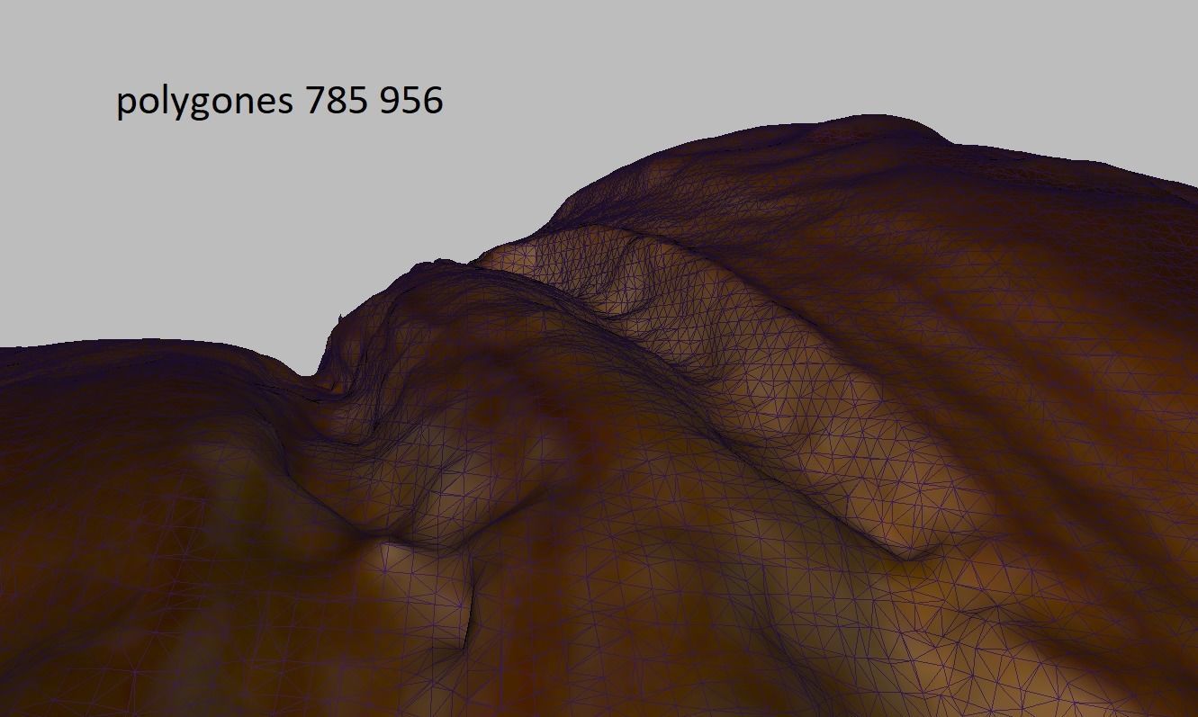 Croissant Low-poly 3D model_9
