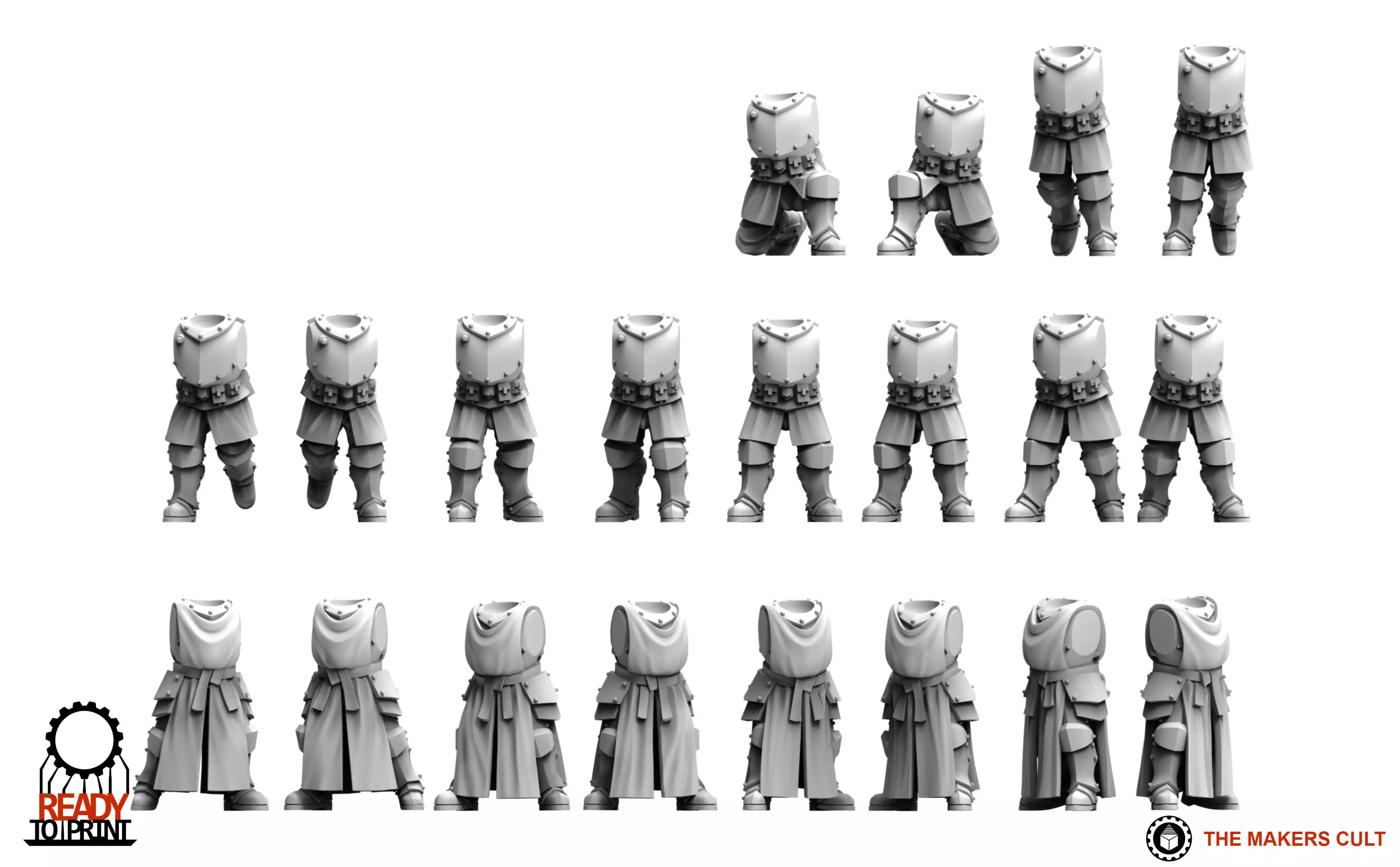 Feudal Guard - Upgrade Pack 2 3D print model_0