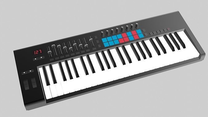 MIDI Keyboard Controller Novation Launchkey 49 Mk2 Free 3D model