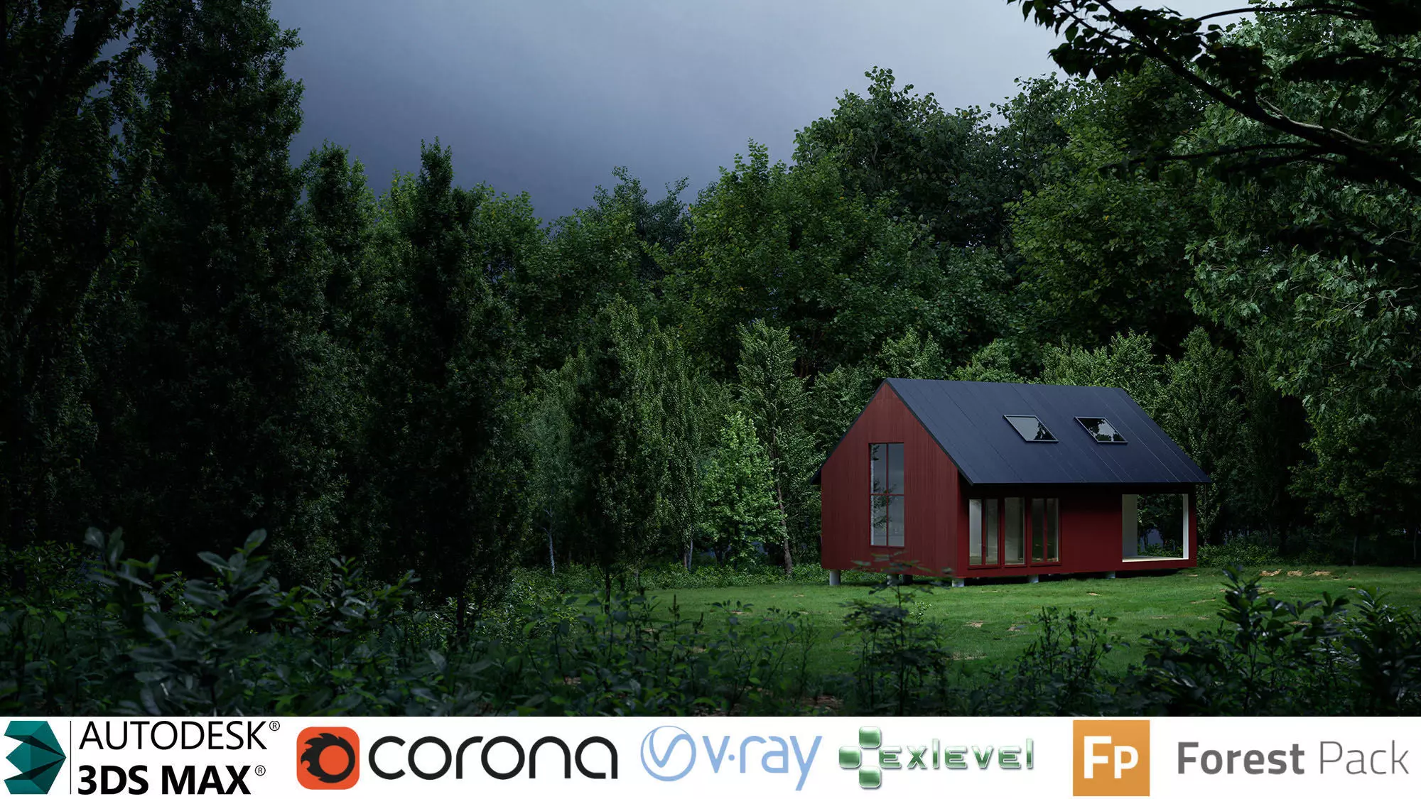 Street tree Collection - Include GrowFX and Mesh file  3D model_1