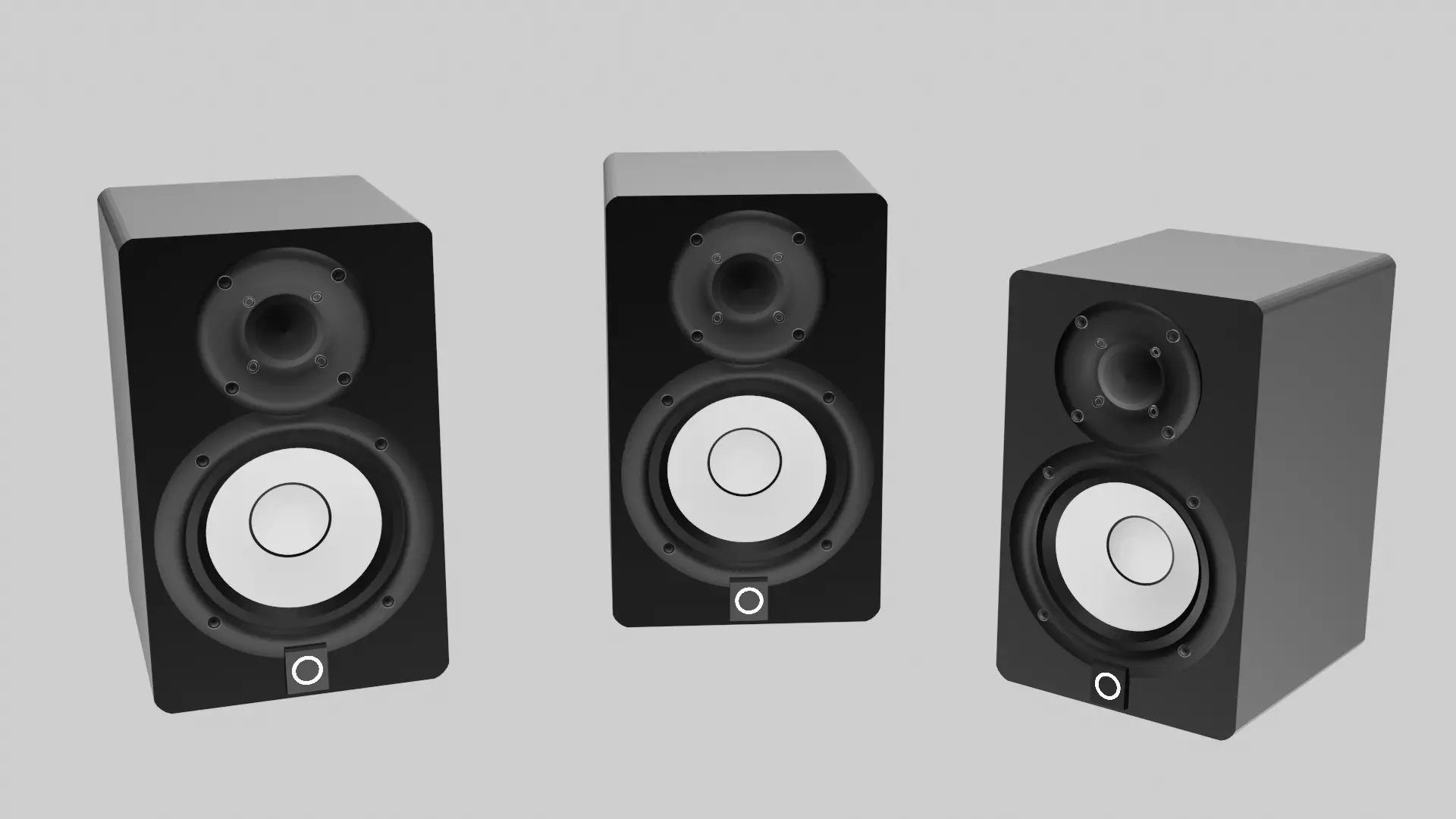 Studio Monitor Yamaha HS Series Free 3D model