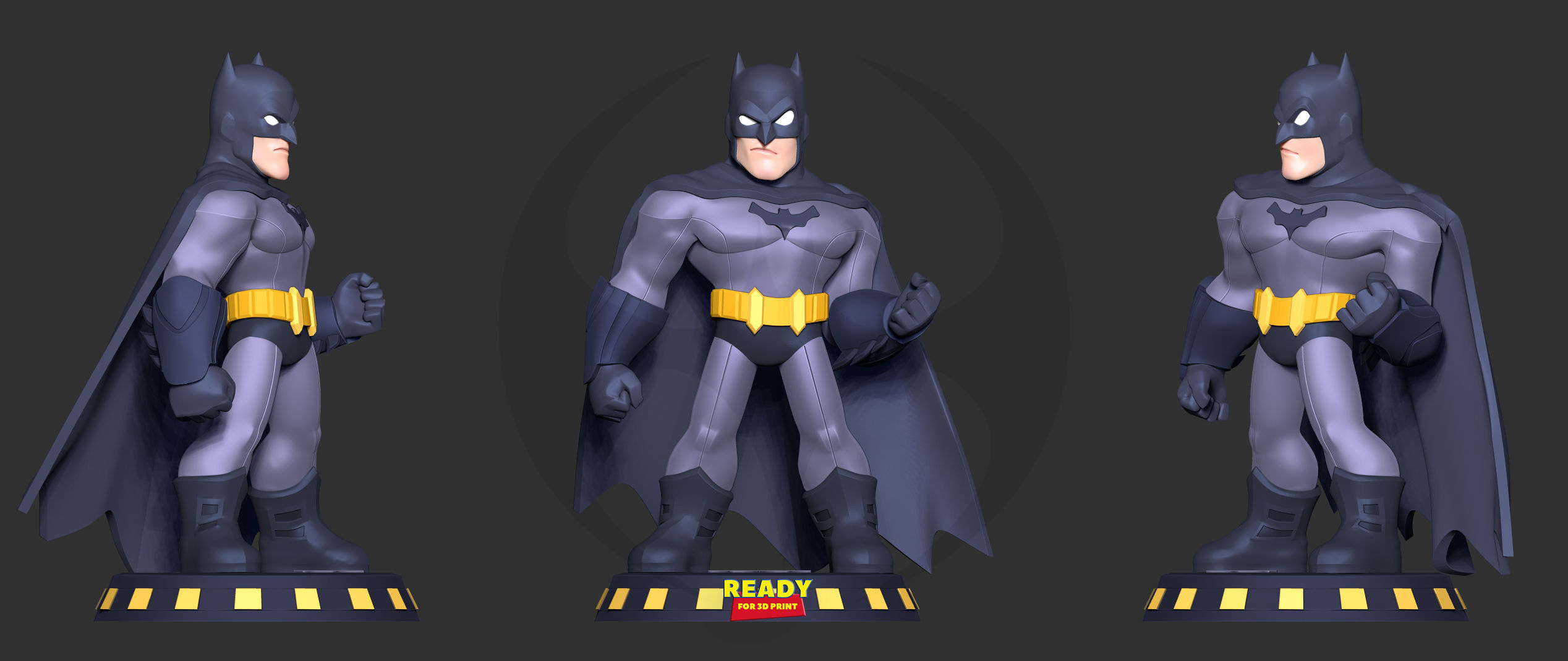 Batman Chibi 3D print model_20