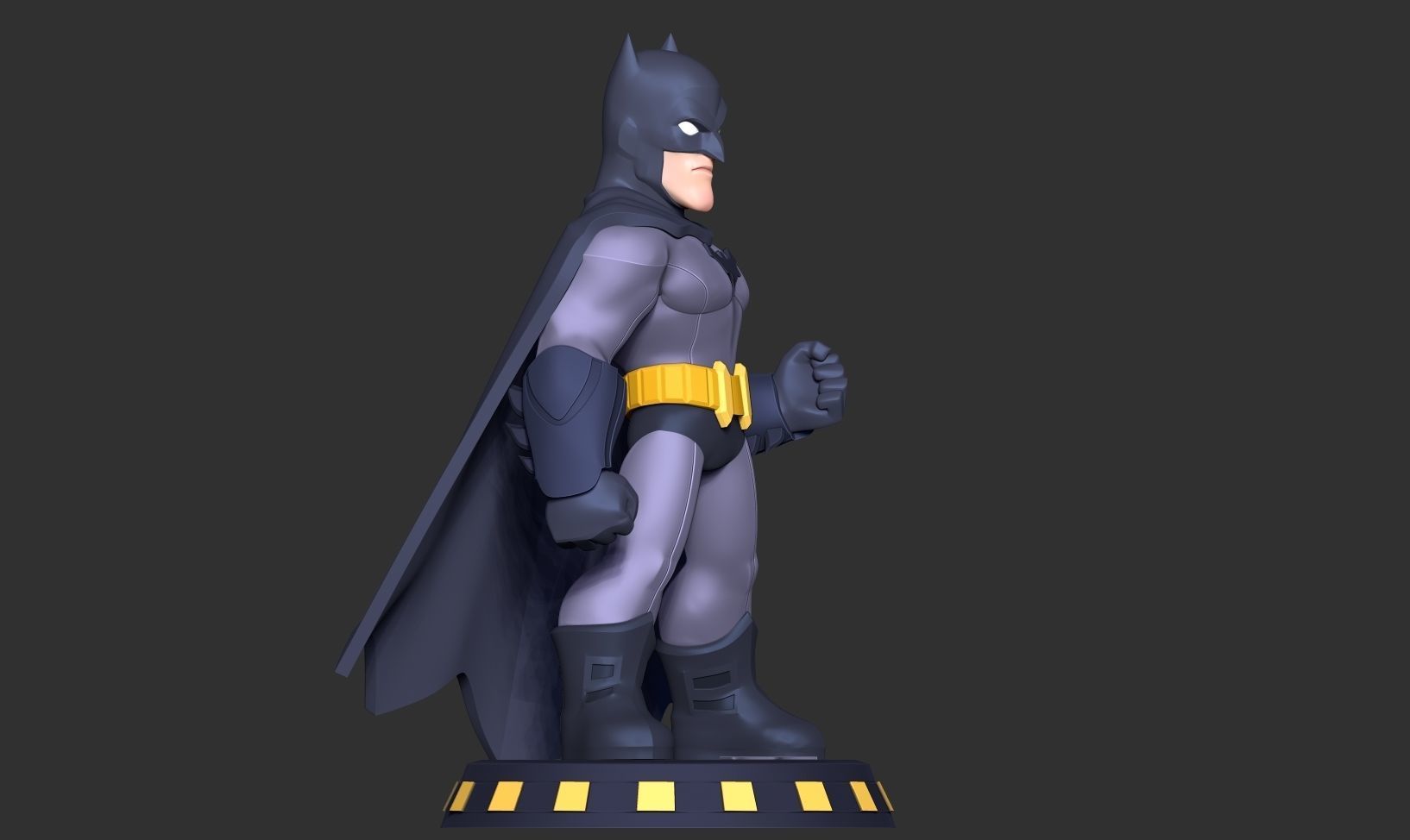 Batman Chibi 3D print model_17