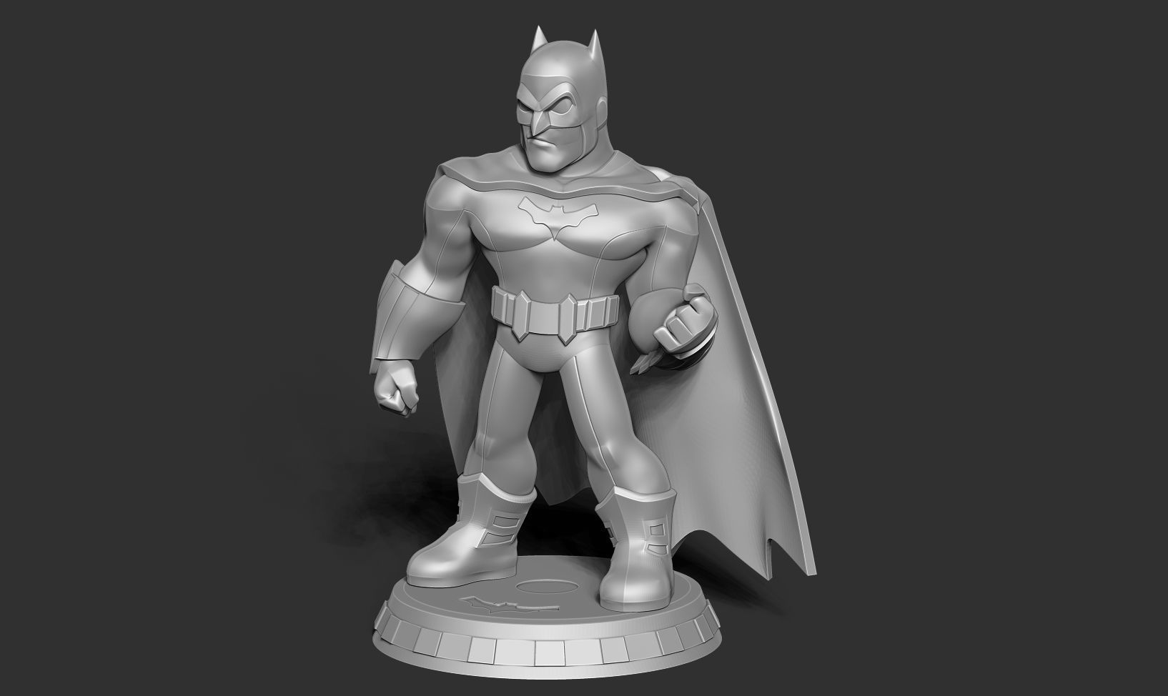 Batman Chibi 3D print model_9