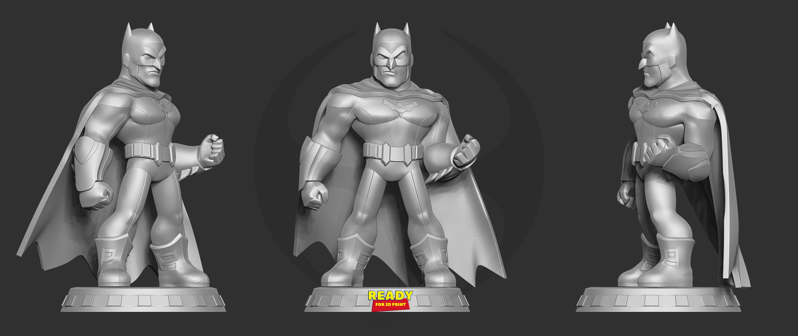Batman Chibi 3D print model_5