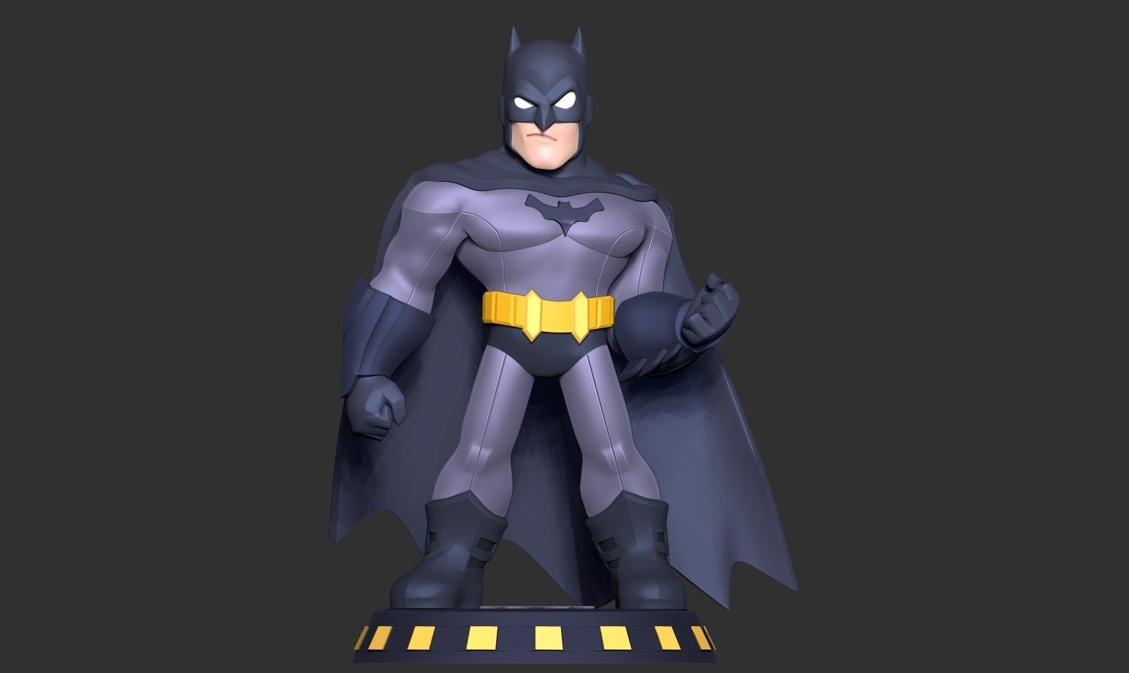 Batman Chibi 3D print model_12