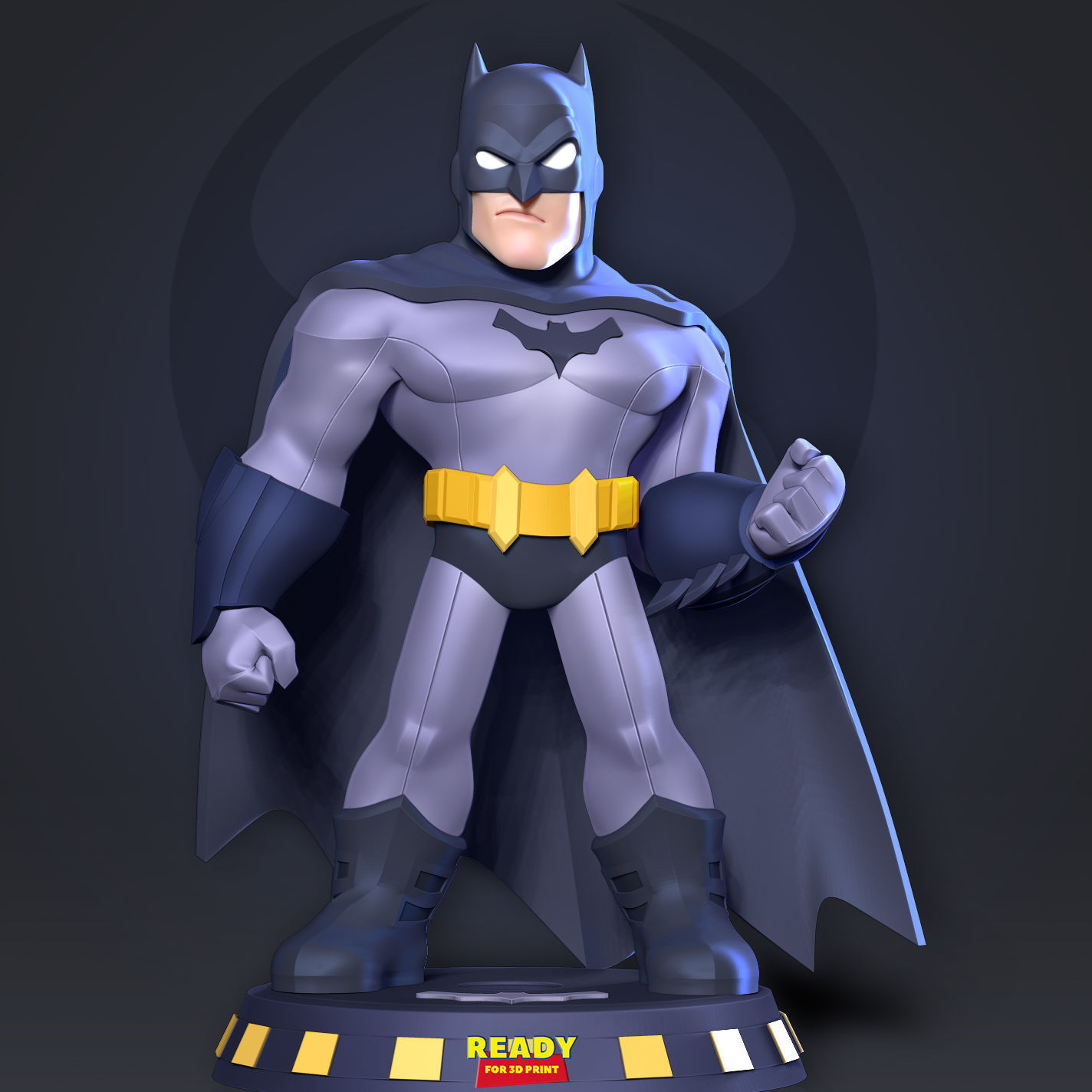 Batman Chibi 3D print model_14