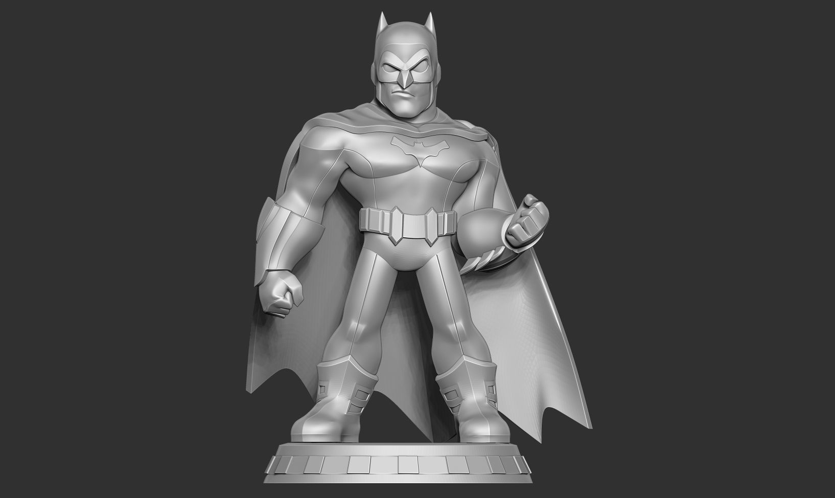 Batman Chibi 3D print model_13