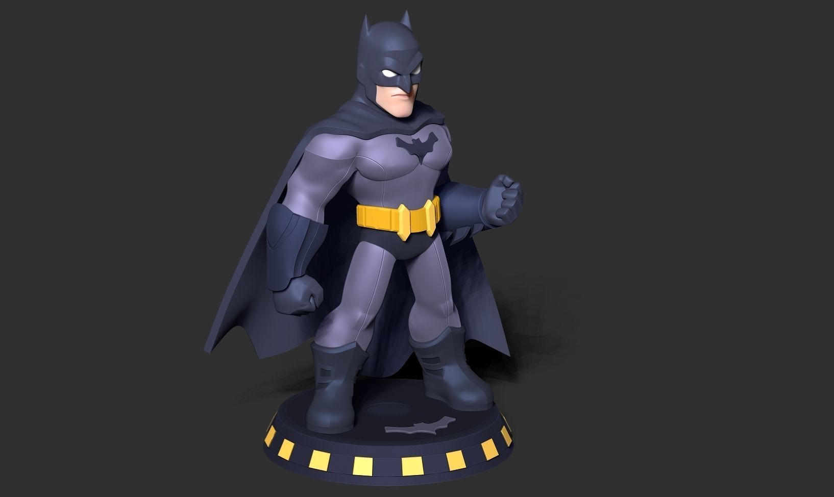 Batman Chibi 3D print model_6