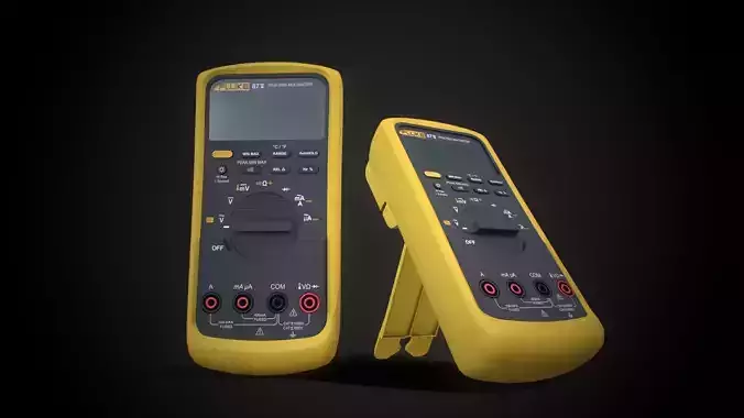 Fluke 87V Low-poly 3D model