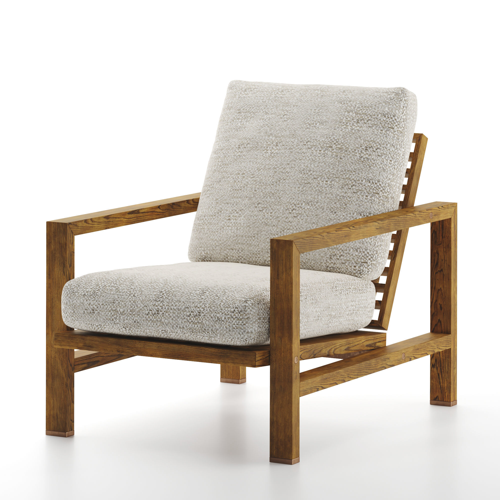 Minotti Armchair Quadrado 3D model_3