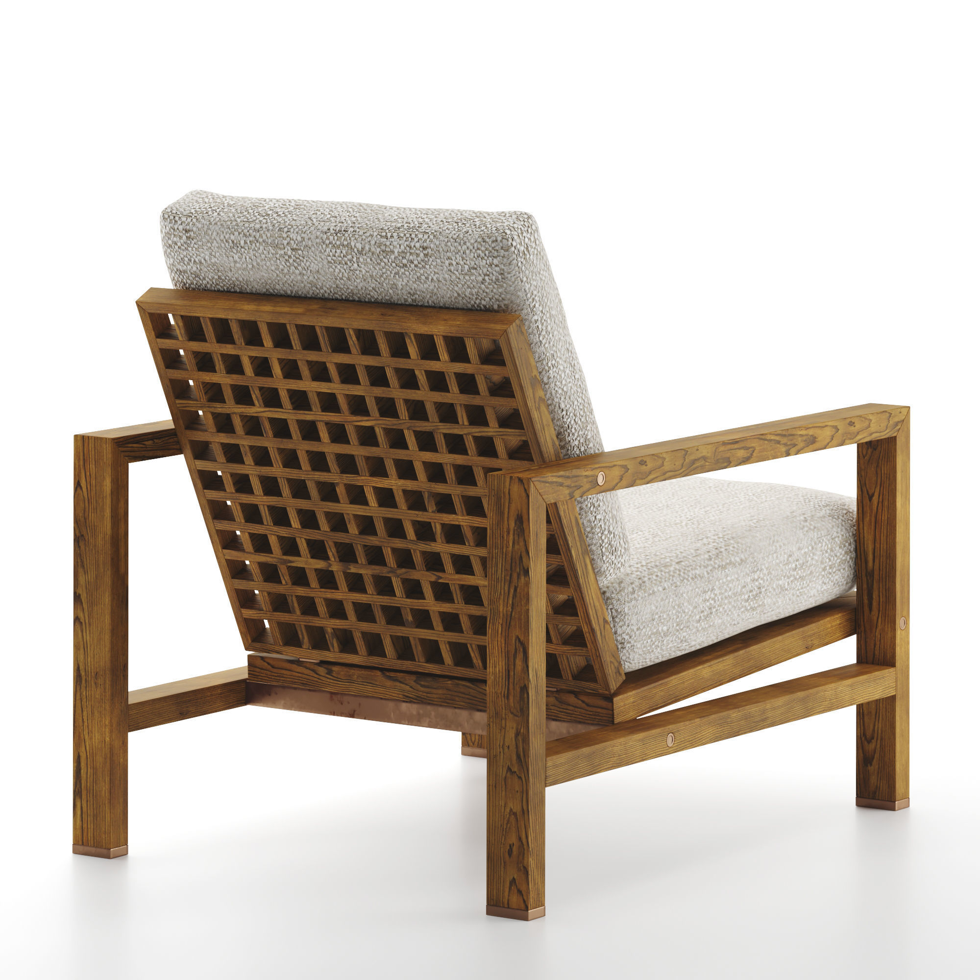 Minotti Armchair Quadrado 3D model_2