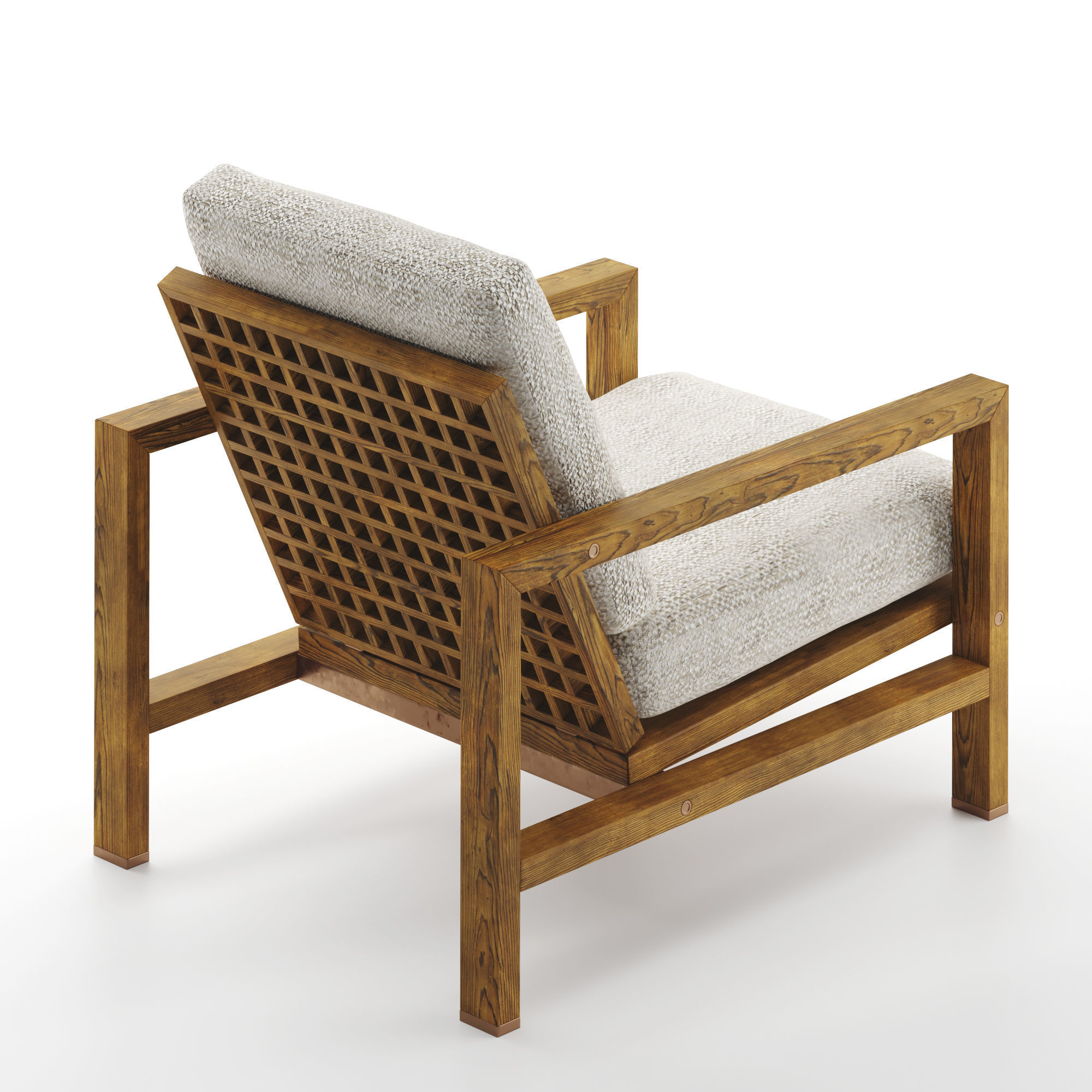 Minotti Armchair Quadrado 3D model_4