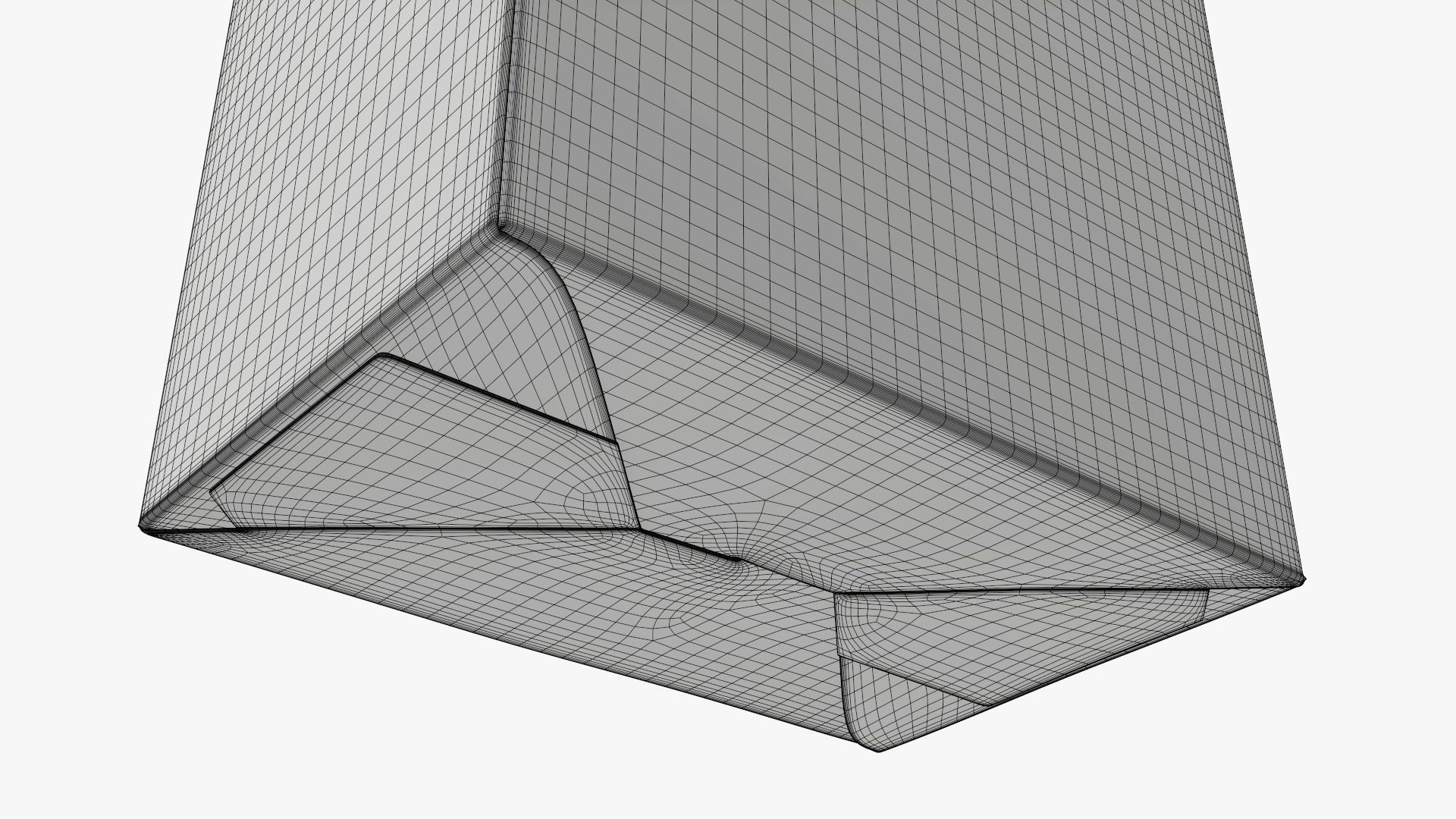 Cookie box regular cardboard 3D model_9