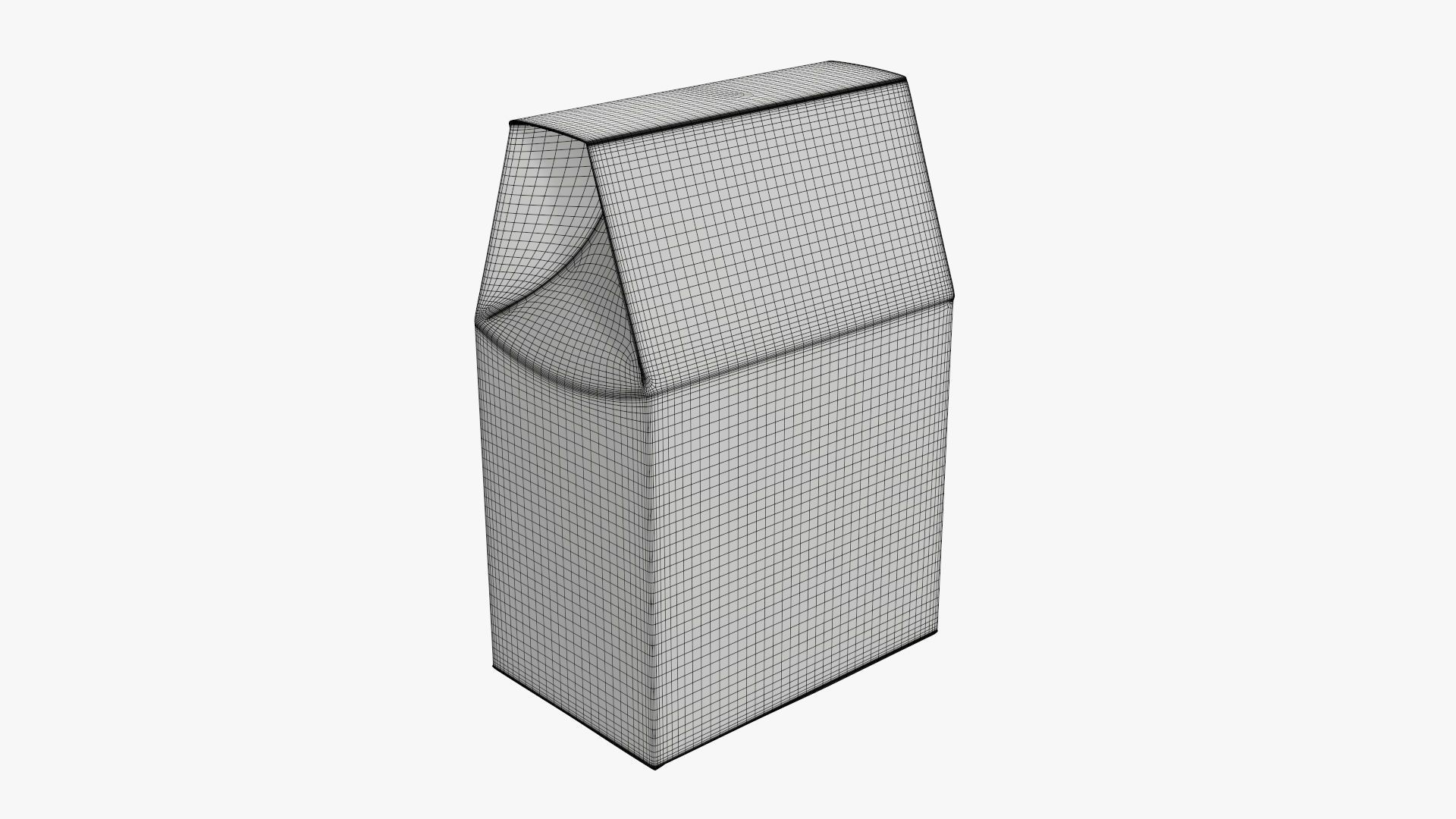 Cookie box regular cardboard 3D model_5