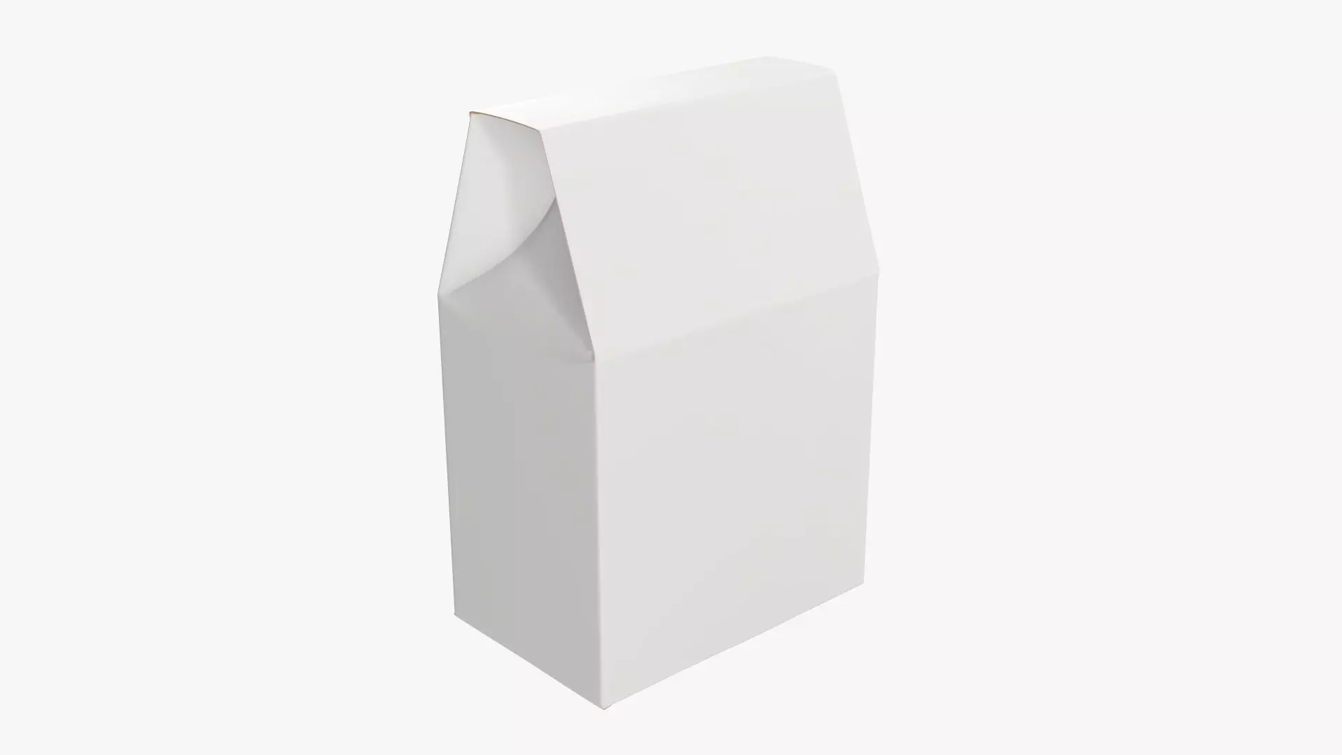 Cookie box regular cardboard 3D model_0