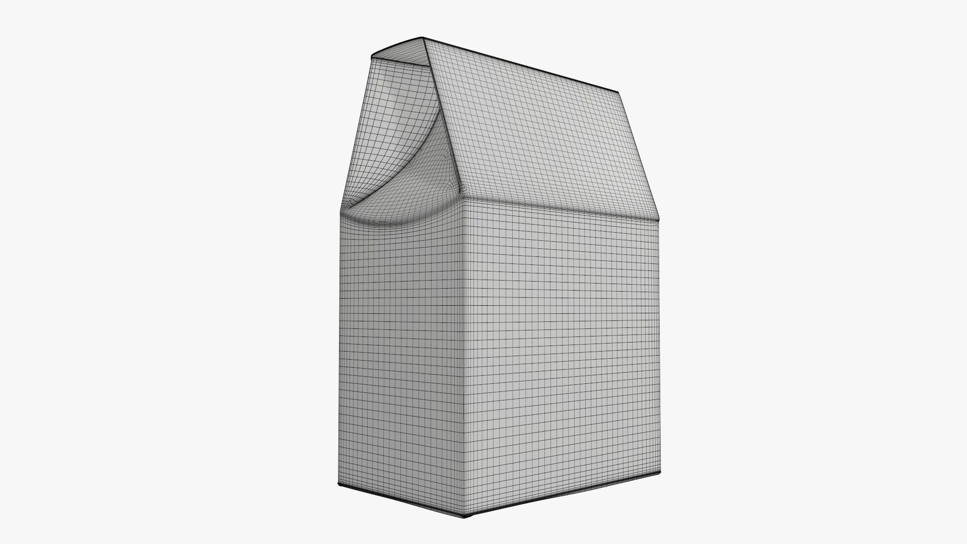 Cookie box regular cardboard 3D model_6