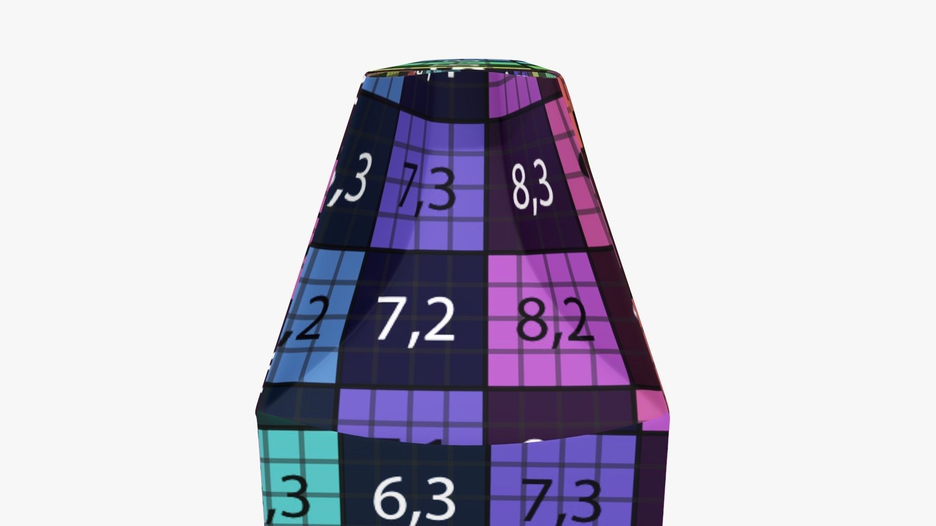 Cookie box regular cardboard 3D model_13