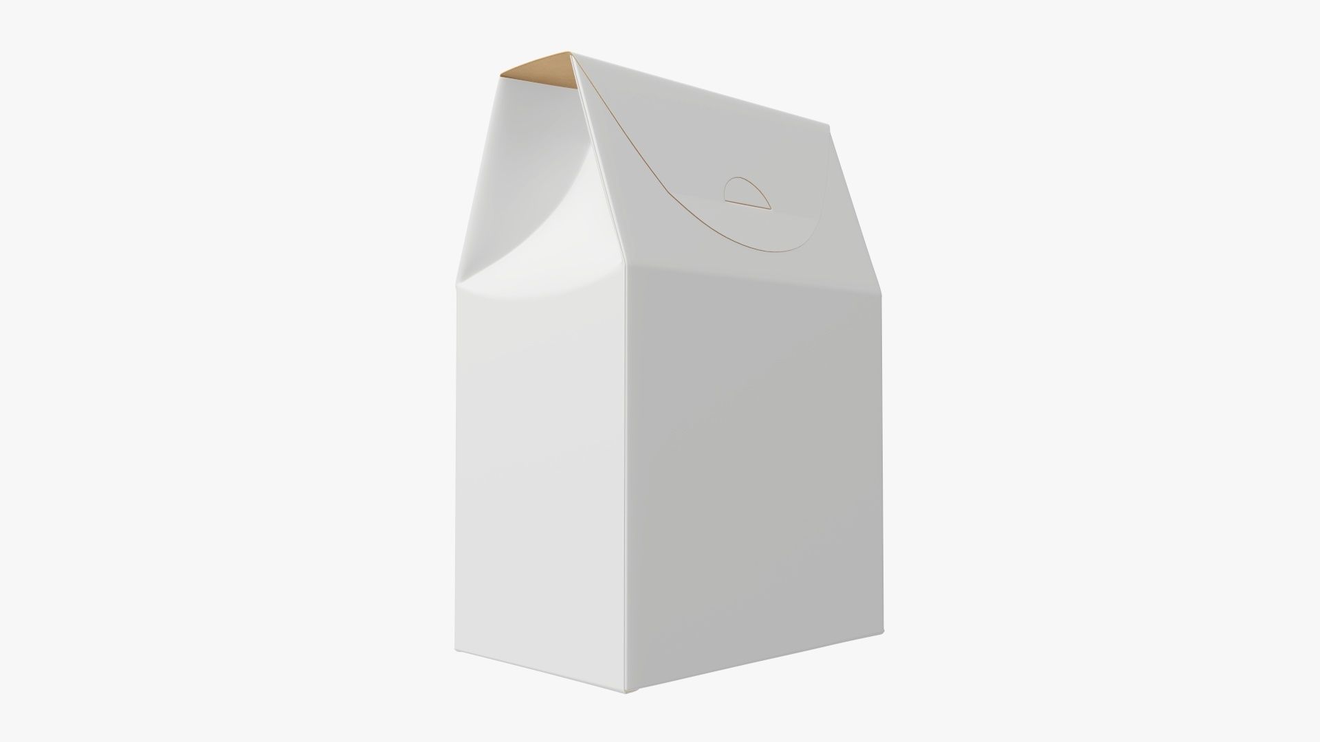 Cookie box regular cardboard 3D model_2