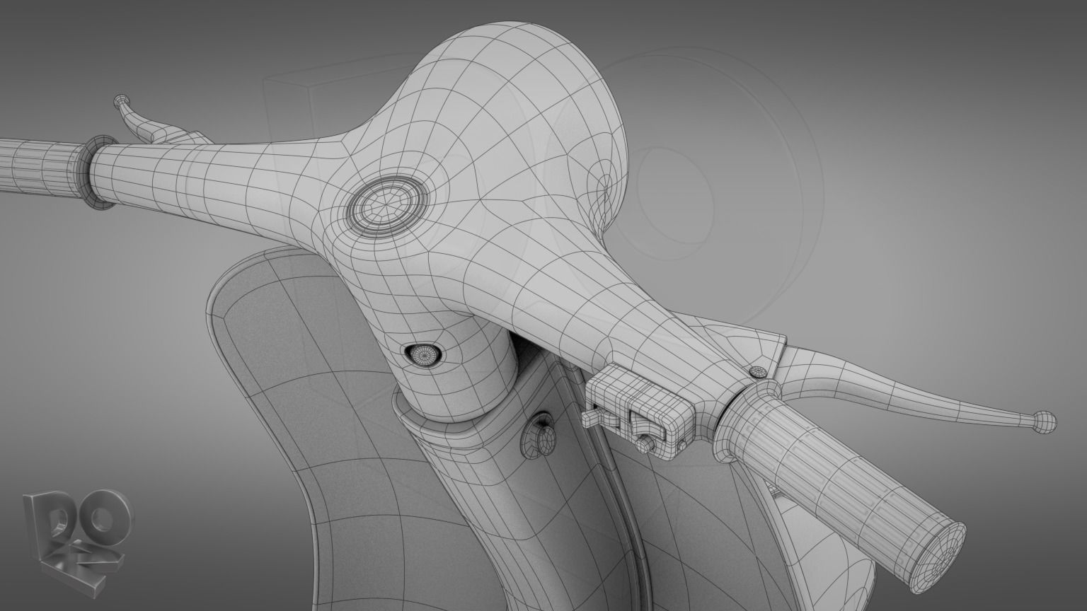 Vespa 50 3D model_11