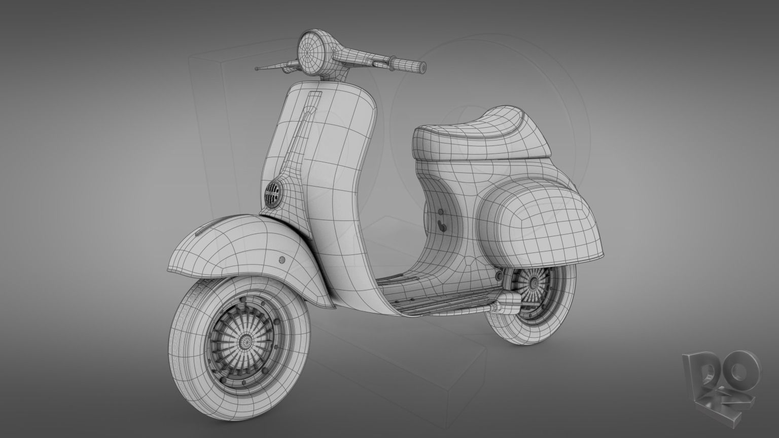 Vespa 50 3D model_5