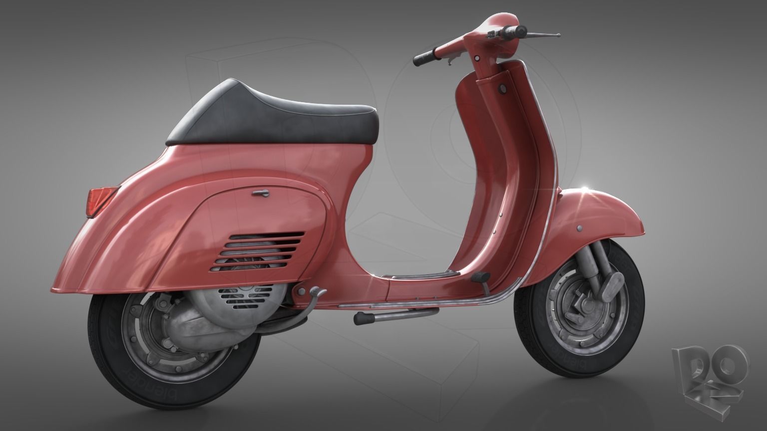 Vespa 50 3D model_12