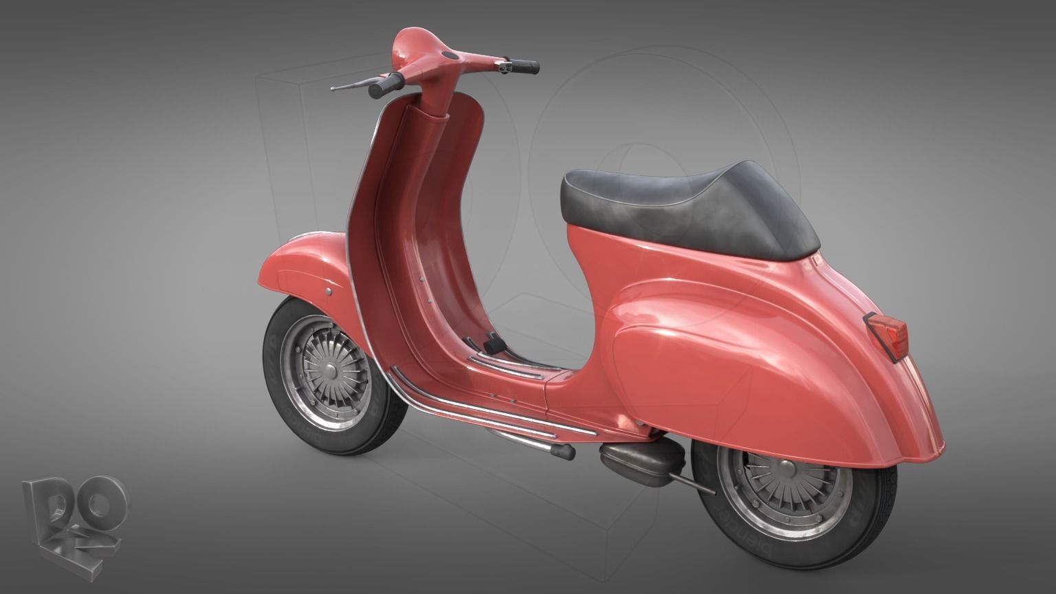 Vespa 50 3D model_6