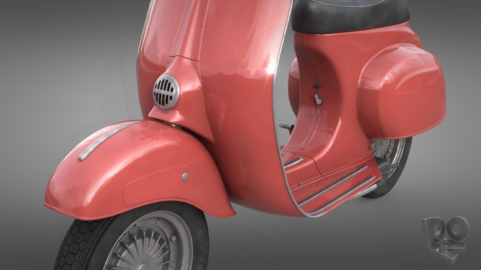Vespa 50 3D model_14