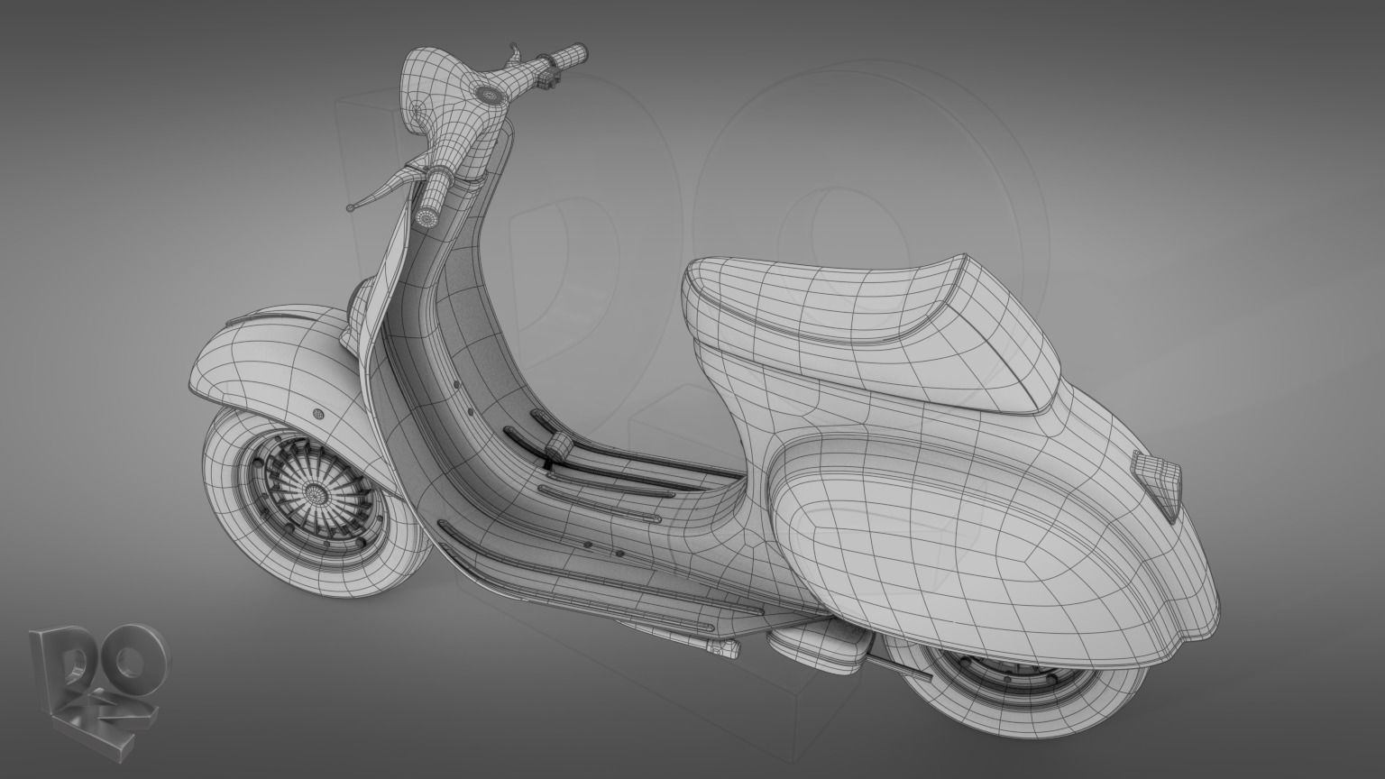 Vespa 50 3D model_19
