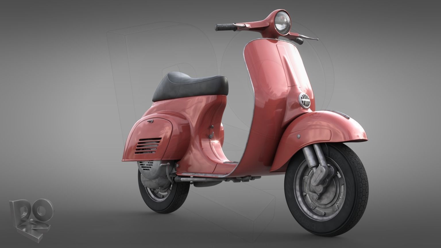 Vespa 50 3D model_16