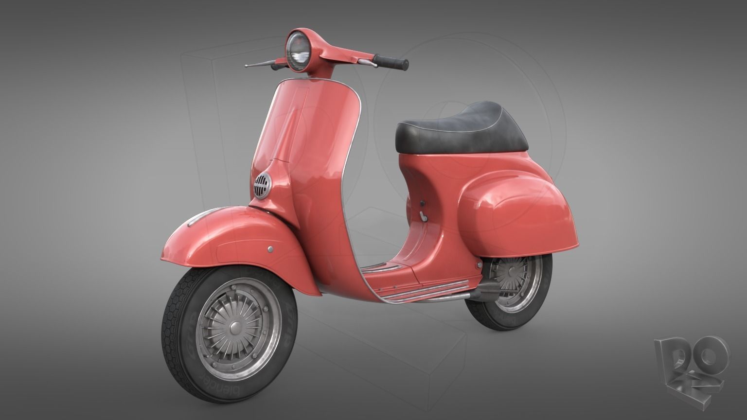 Vespa 50 3D model_4
