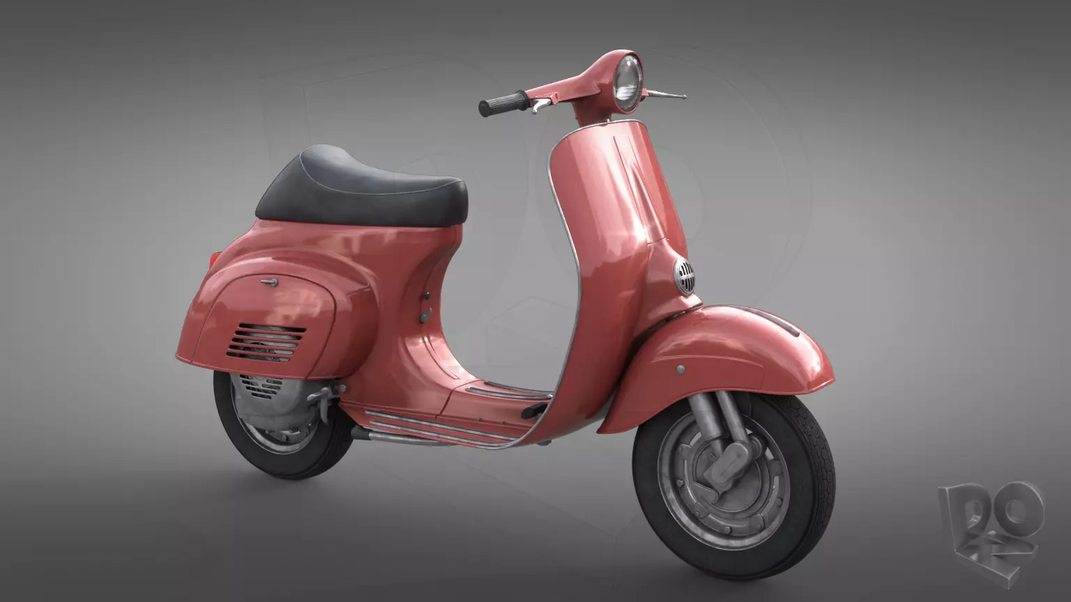 Vespa 50 3D model_0
