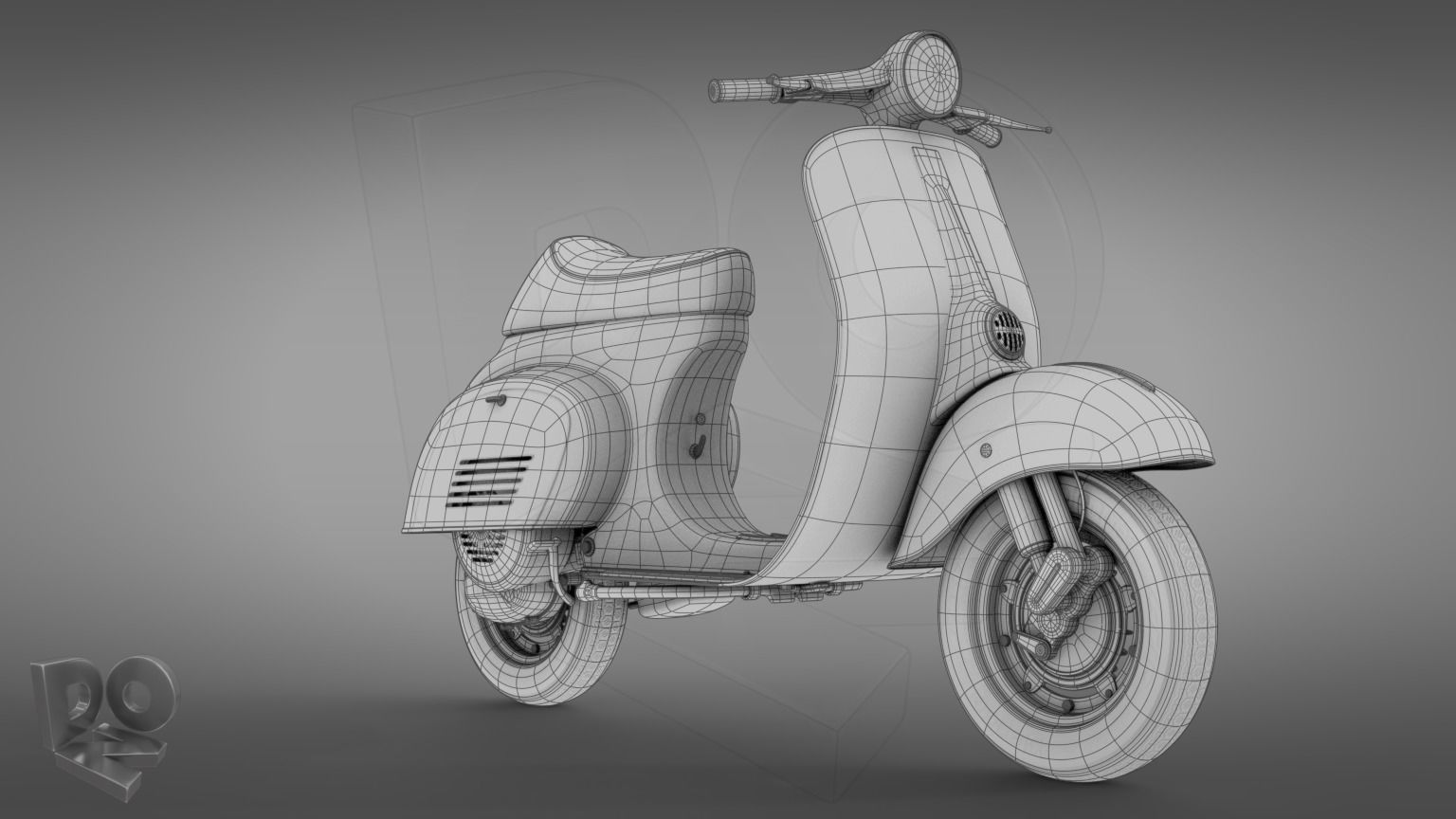 Vespa 50 3D model_17