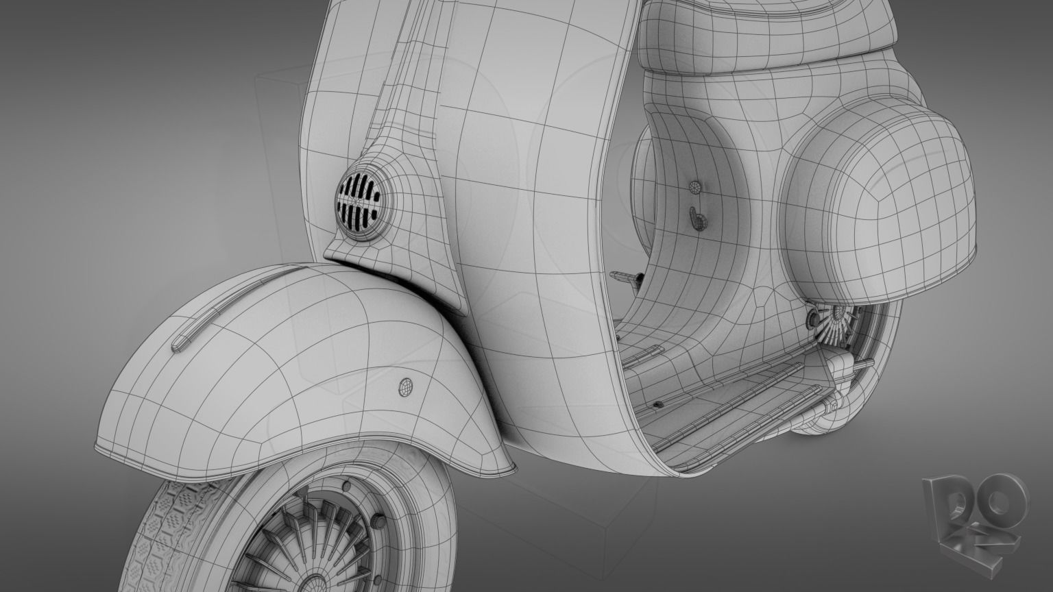 Vespa 50 3D model_15