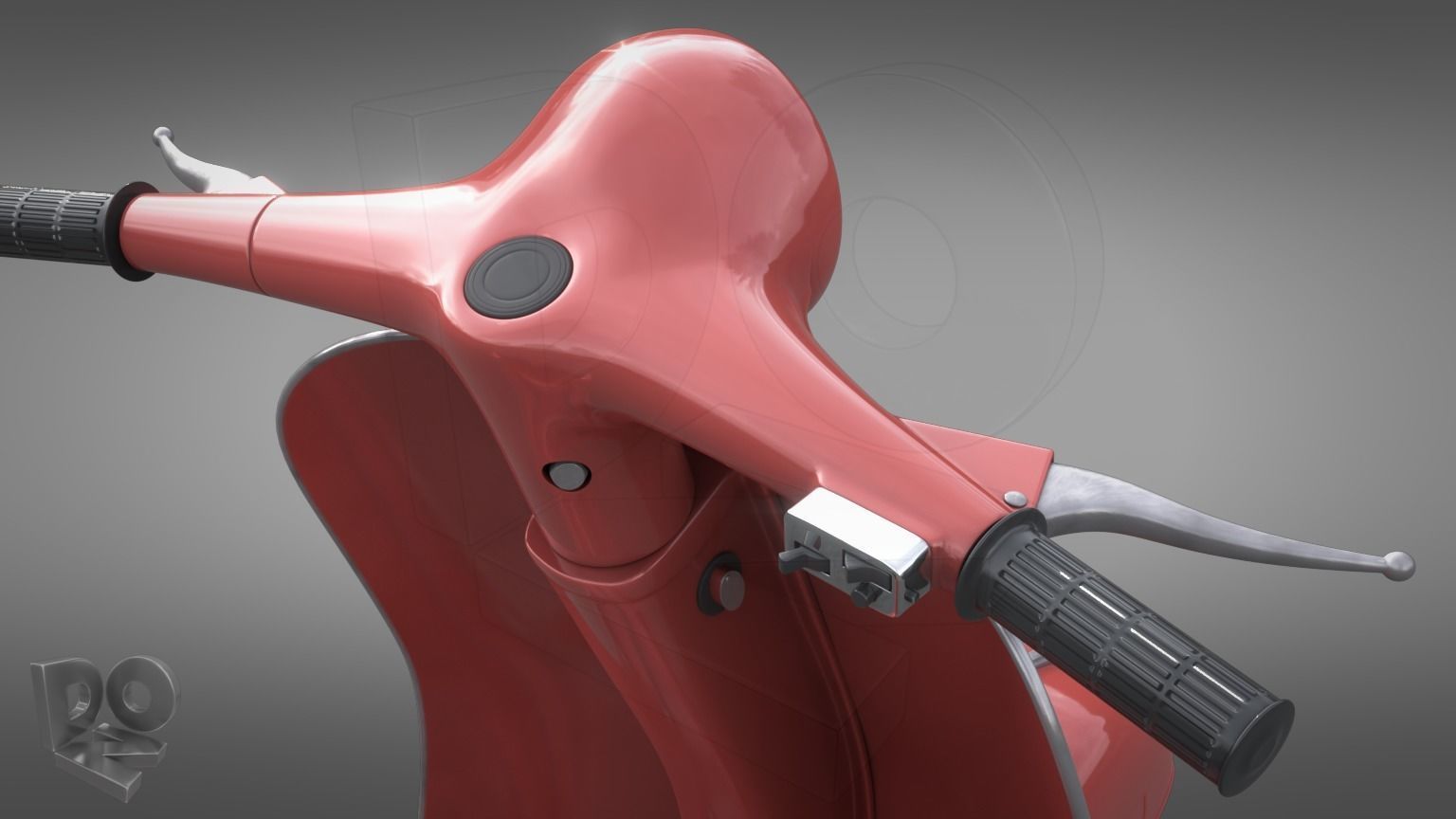 Vespa 50 3D model_10