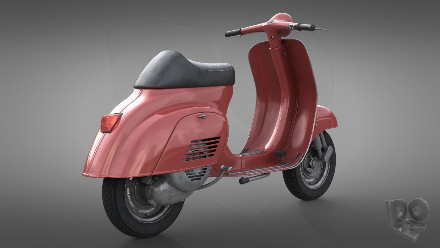 Vespa 50 3D model_2