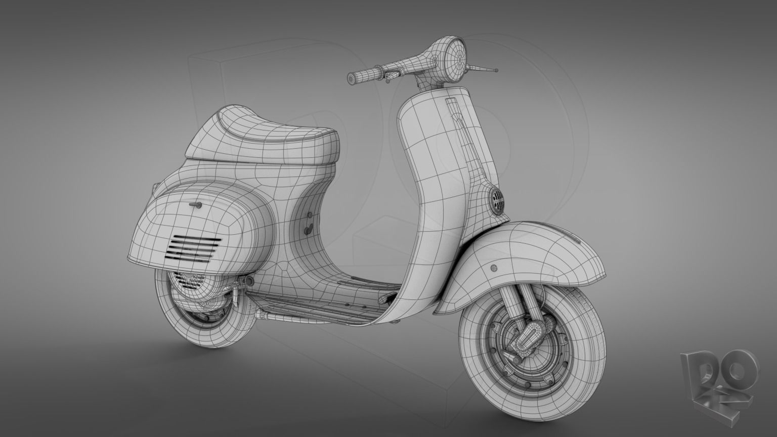 Vespa 50 3D model_1