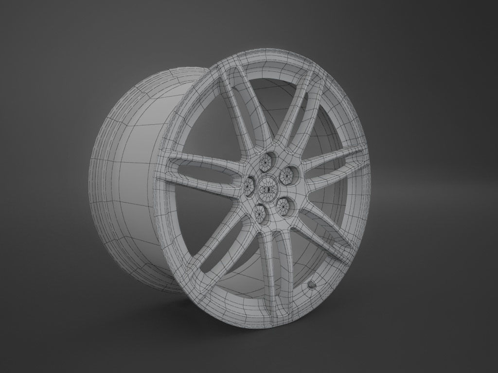 Audi RS4 Rim 3D model_3