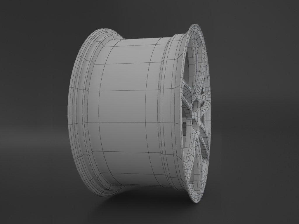 Audi RS4 Rim 3D model_4