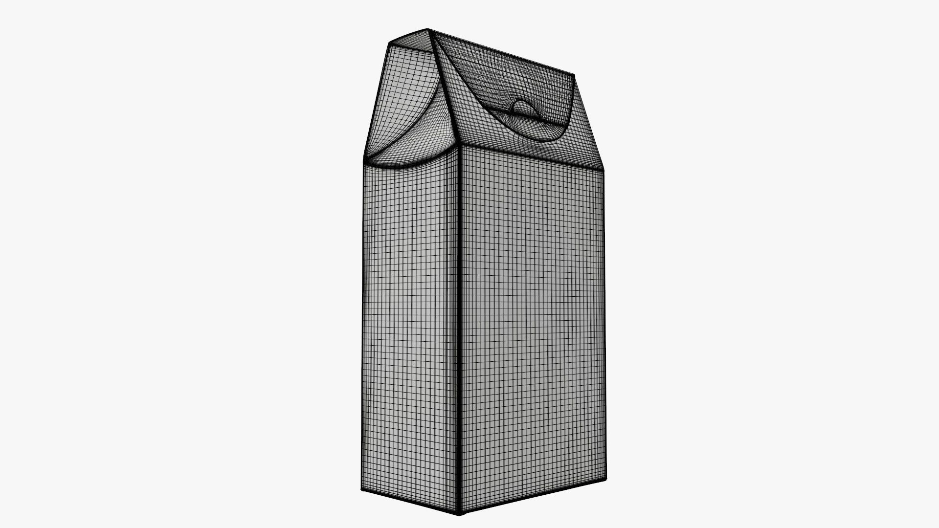 Cookie box tall cardboard  3D model_7