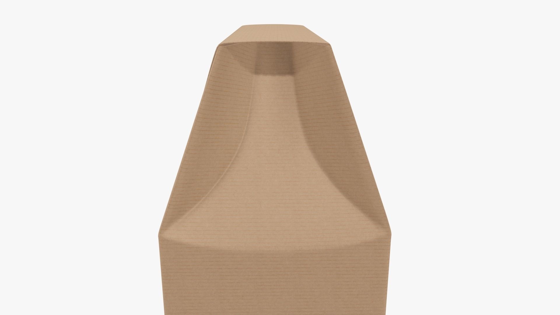 Cookie box tall cardboard brown 3D model_3
