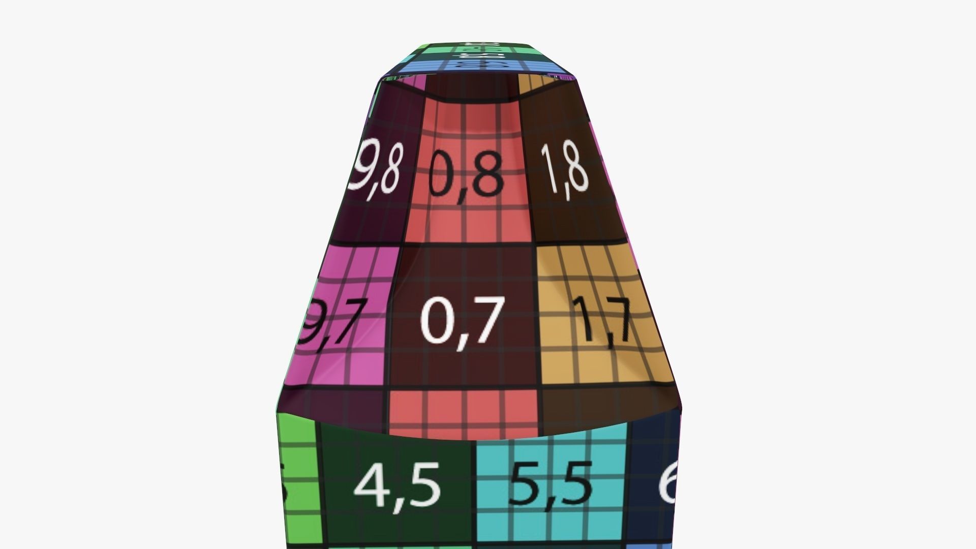 Cookie box tall cardboard brown 3D model_13