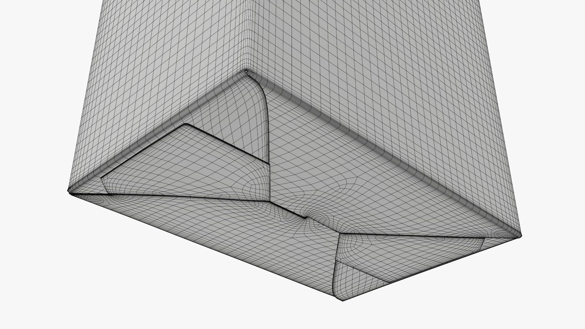 Cookie box tall cardboard brown 3D model_9